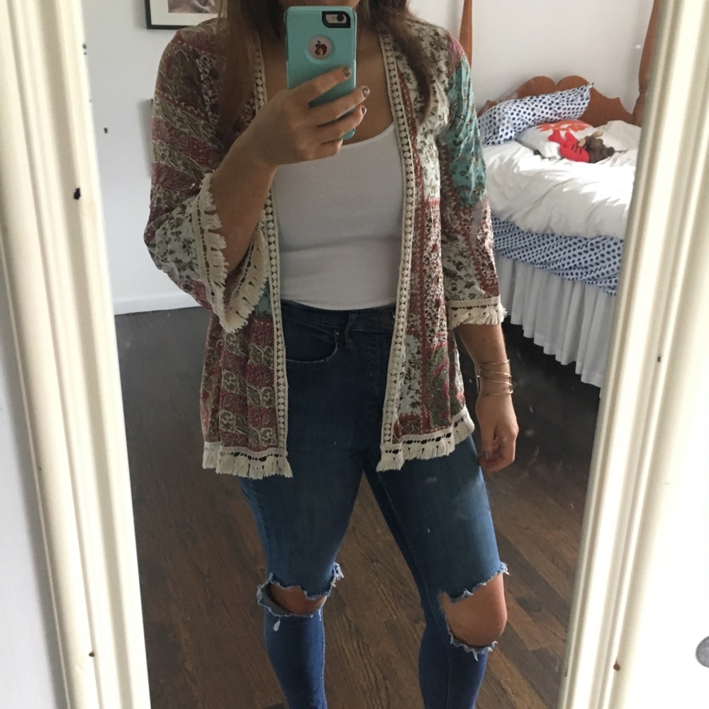 Boho Multi-colored Kimono